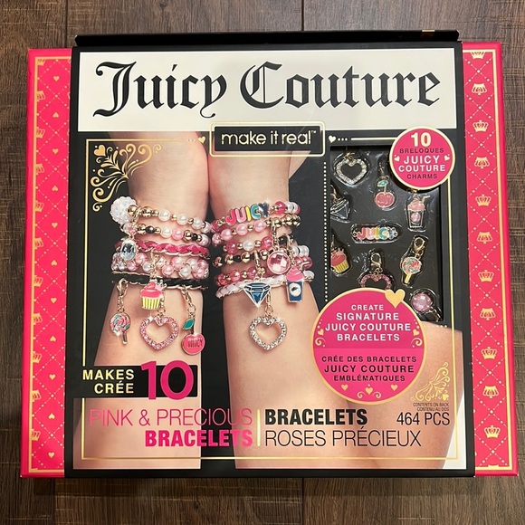 Juicy Couture Other - NEW Juicy Couture Make It Real 10 Pink And Precious Bracelets